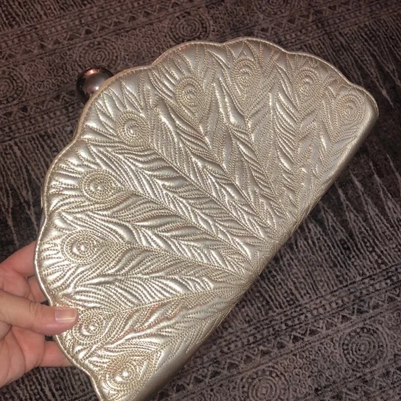 RARE! kate spade Kenessa Peacock Lane Clutch - Picture 4 of 16